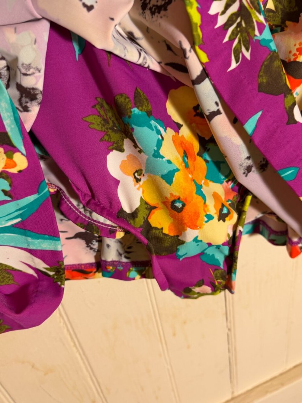 Maxine of Hollywood Spring Bouquet Empire Swim Dress Sz 24 - Picture 3 of 8